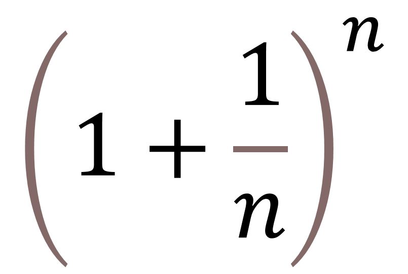 ネイピア数を求める式